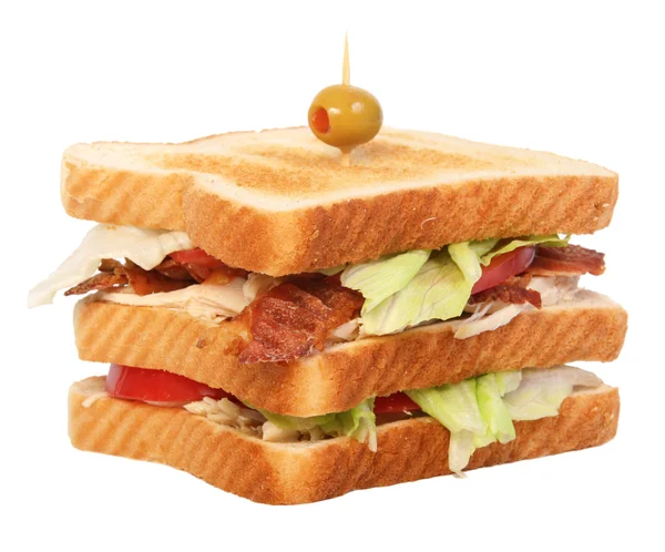 Kyckling club sandwich — Stockfoto