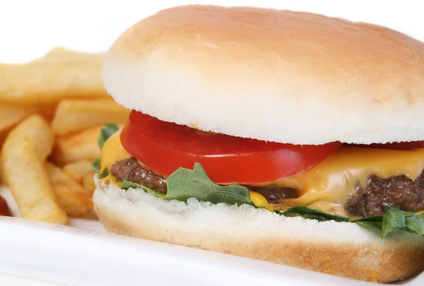 Kaas hamburger — Stockfoto