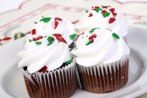 Christmas cupcakes — Stock Photo, Image