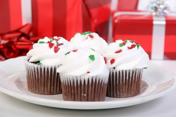 Christmas cupcakes — Stock Photo, Image