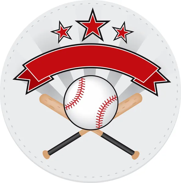 Baseball patch — Stock Vector