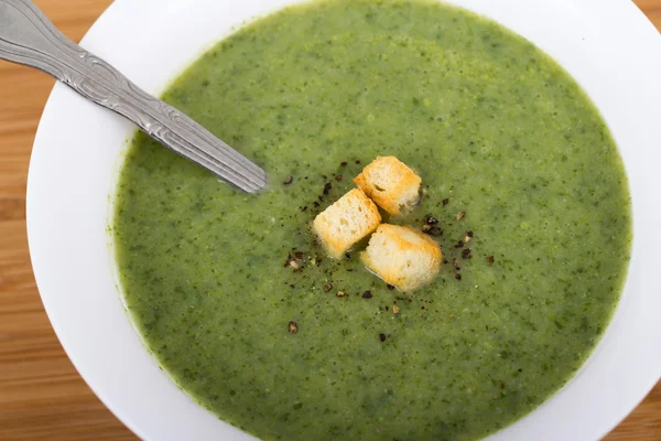 Broccoli crema zuppa — Foto Stock