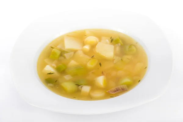 Leek soup — Stock Photo, Image