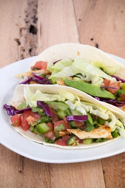 Kyckling mjuka taco — Stockfoto