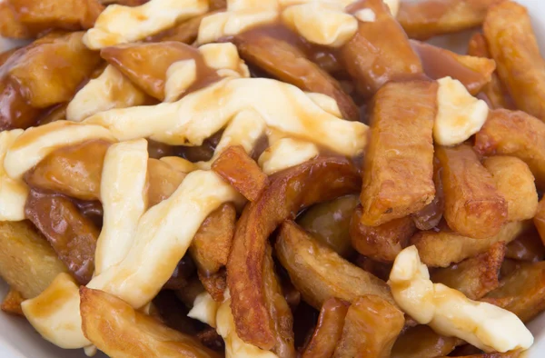 Poutine quebec meal with french fries — Stock Photo, Image