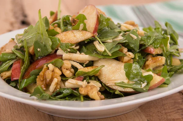 Healthy nut and apple salad — Stock Photo, Image