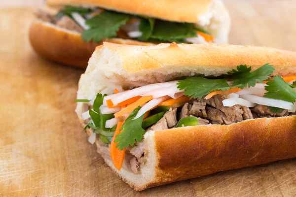Banh mi sandwich daging babi vietnamese — Stok Foto