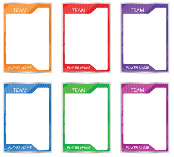 Tarjetas Juego Picture Border Frame Template Techno — Vector de stock