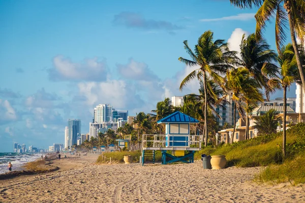 Hollywood Ηπα Απριλίου 2022 Hollywood Αμμουδιά Στην Ακτή Της Φλόριντα — Φωτογραφία Αρχείου