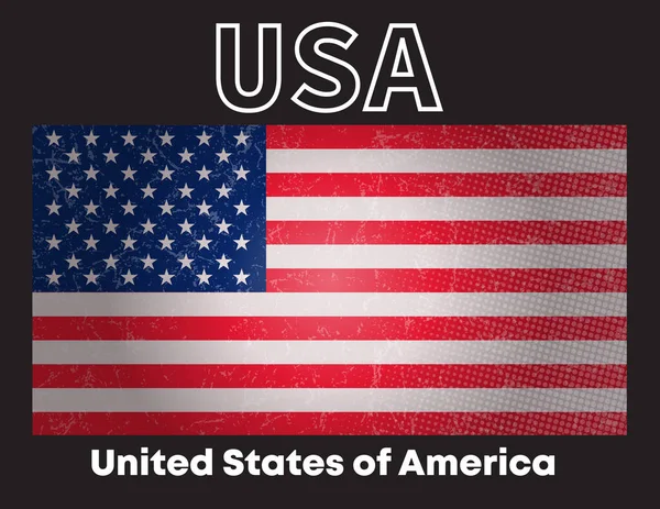 Usa Spojené Státy Americké Flag Emblem Abstraktní Design Background — Stockový vektor