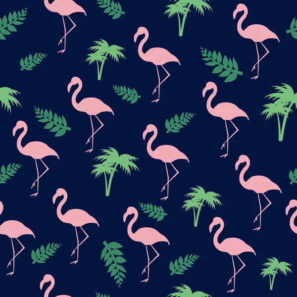 Райская Экзотическая Тропическая Мода Фламинго Векторная Иллюстрация Ананаса — стоковый вектор