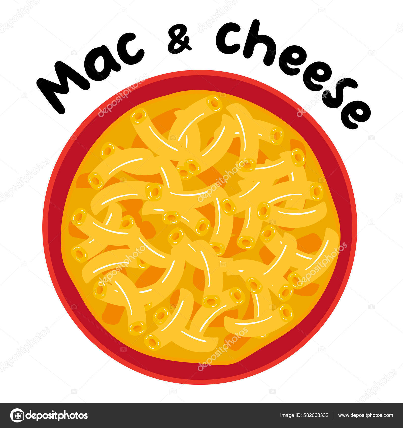 macaroni and cheese cartoon