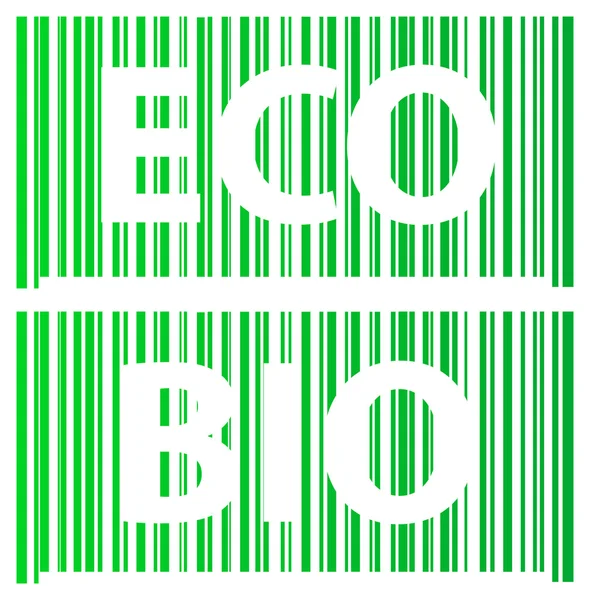 Ecology Barcode — Stock Vector