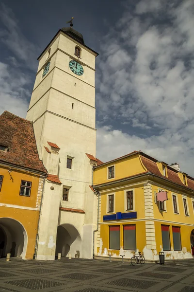 Sibiu Raad toren — Stockfoto
