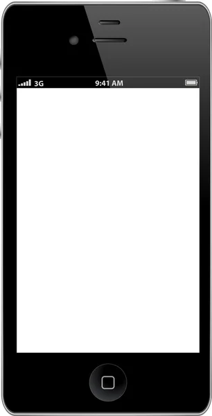 Mobile phone similar to iphone — Stock Vector