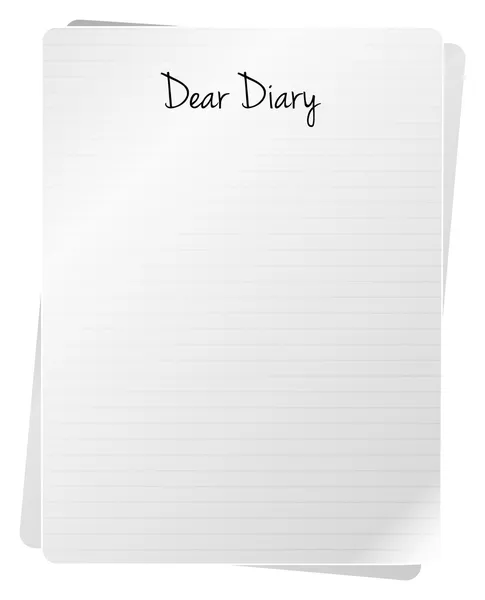 Dear Diary — Stock Vector