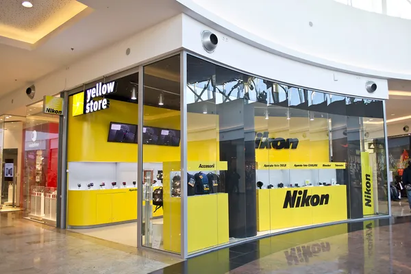 Tienda Nikon — Foto de Stock