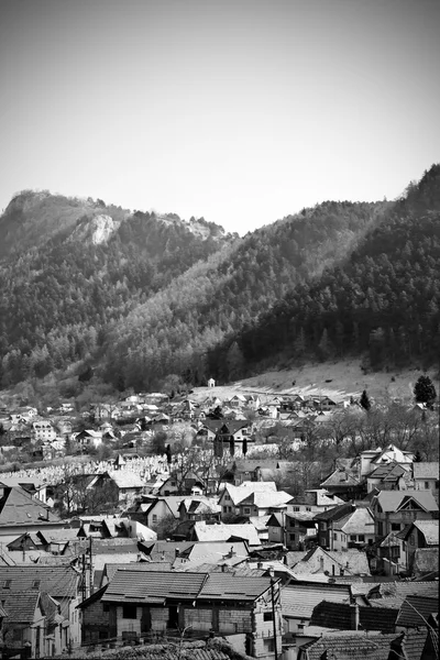 Középkori hegyi falu — Stock Fotó