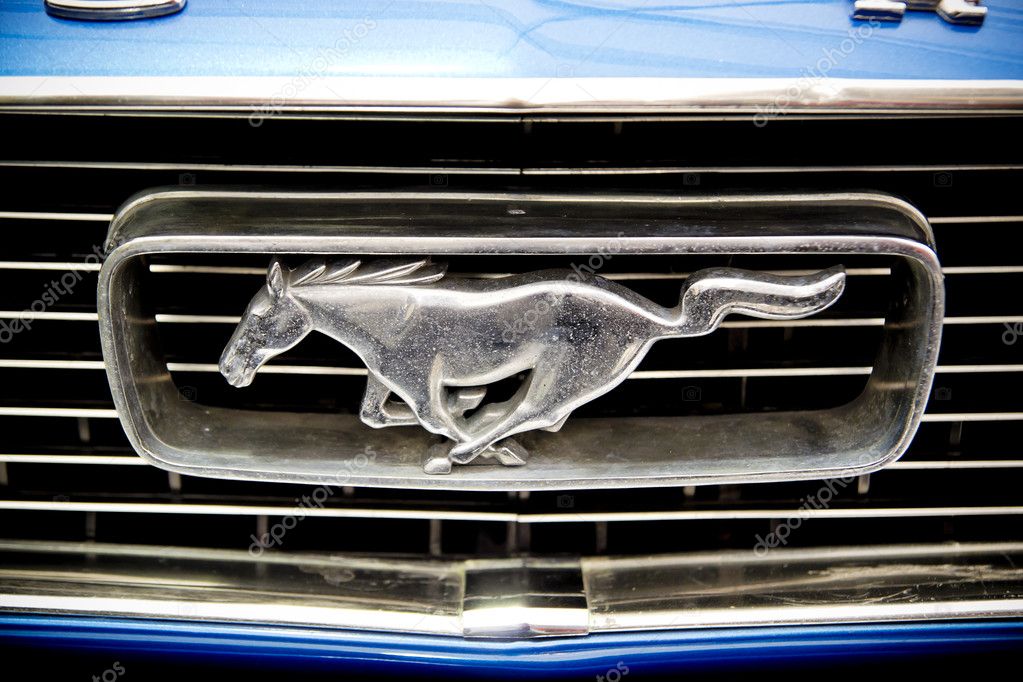 Famous Logo With A Running Horse : Logo Of An 1966 Ford Mustang