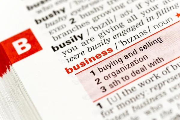 La parola Business — Foto Stock