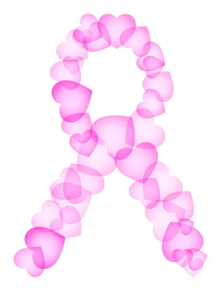 Simbolo del cancro al seno — Vettoriale Stock
