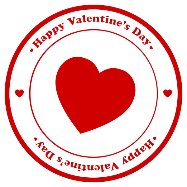 Valentine dag stempel — Stockvector