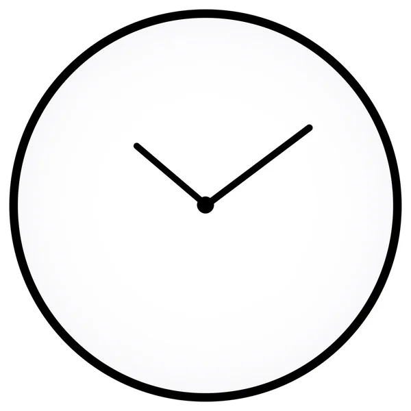 Minimalist Clock — Stock Vector