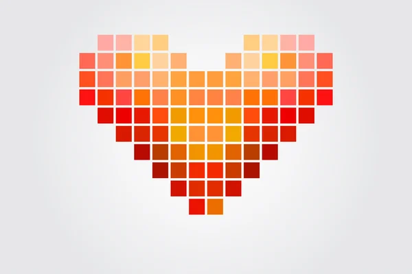 Srdce mozaika — Stockový vektor