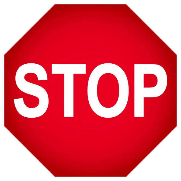 Stop Traffic Sign — Stock Vector