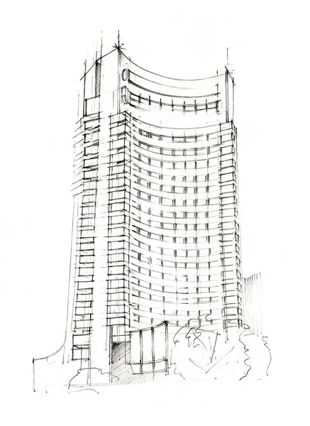 Hotel Sketch — Stock Photo, Image