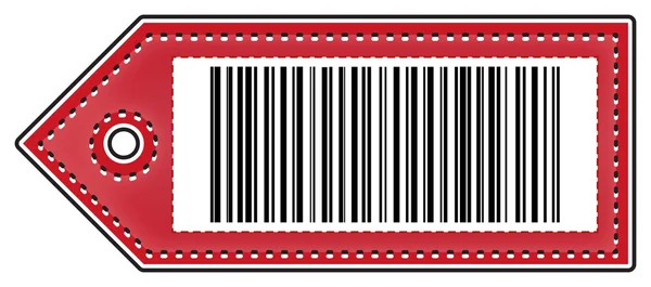 Price Tag With Bar Code — Stock Vector