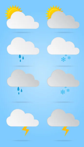 Icone meteo — Vettoriale Stock