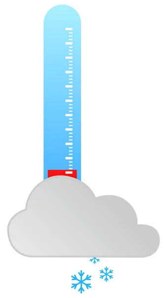 Sneeuw weer — Stockvector