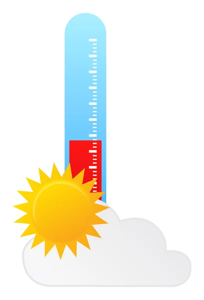 Météo ensoleillée — Image vectorielle