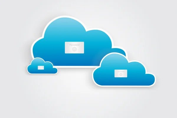 Sécurité Cloud — Image vectorielle