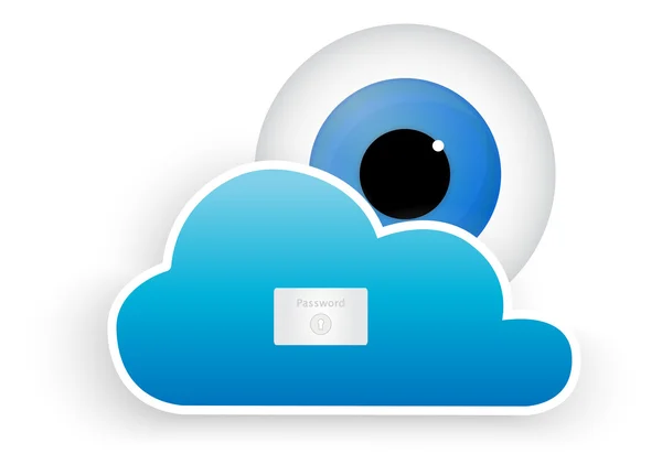 Sécurité Cloud — Image vectorielle