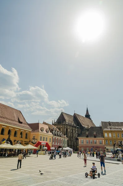 Historische centrum van Brasov — Stockfoto