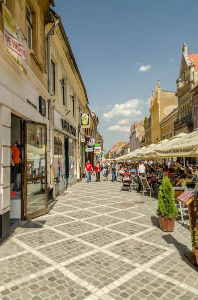 Brasov medeltida gator — Stockfoto