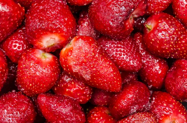 Fragole con guarnizione di zucchero — Foto Stock