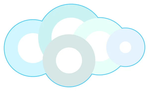 Concetto tecnologia cloud — Vettoriale Stock