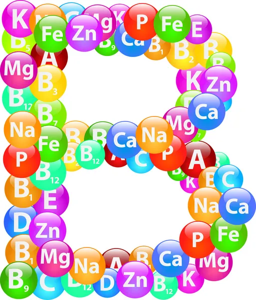 Buchstabe b — Stockvektor