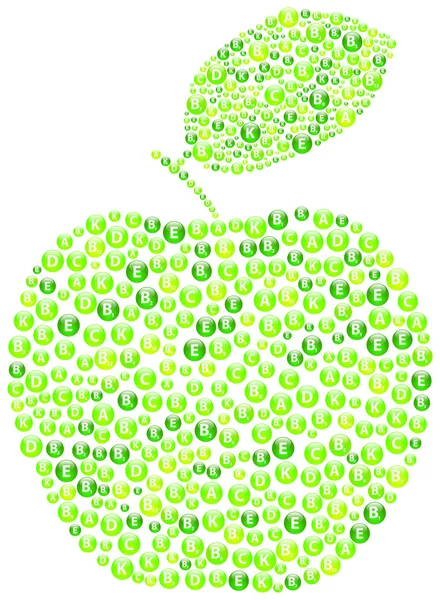 Green Apple — Stock Vector