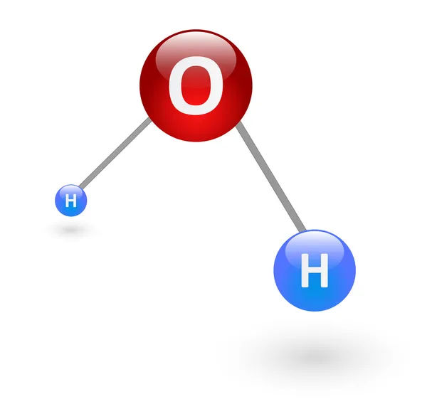 Water Molecule — Stock Vector