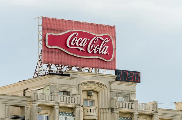 Coca-Cola реклами — стокове фото
