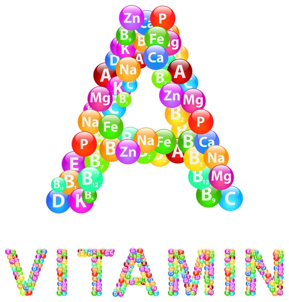 Vitamina a — Archivo Imágenes Vectoriales