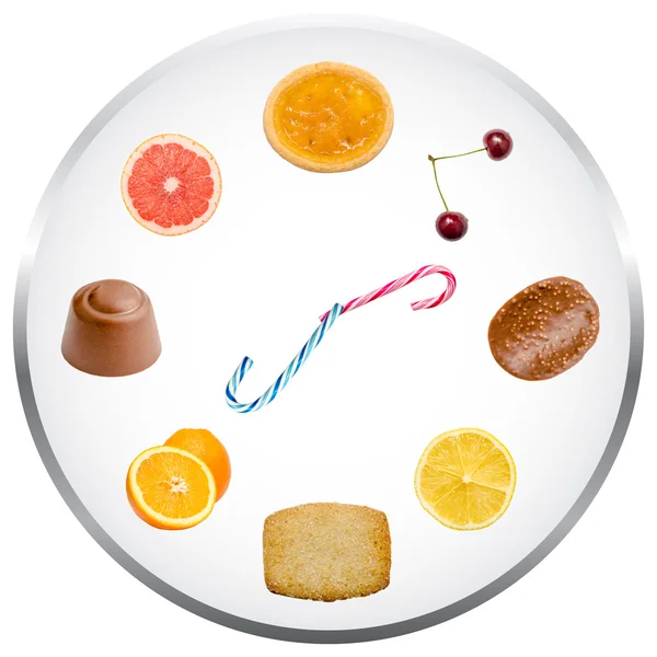 Concept d'horloge nutritionnelle — Photo