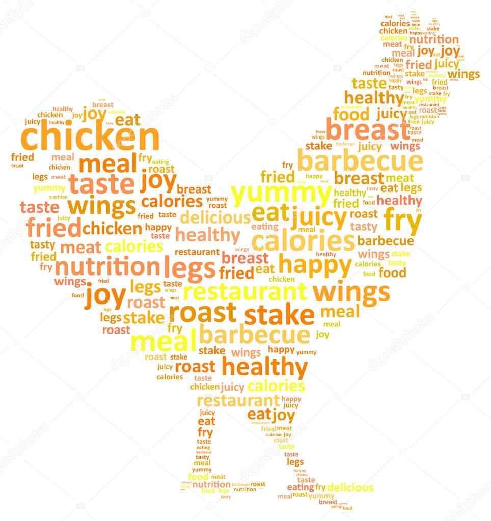 Rooster Word Cloud Concept
