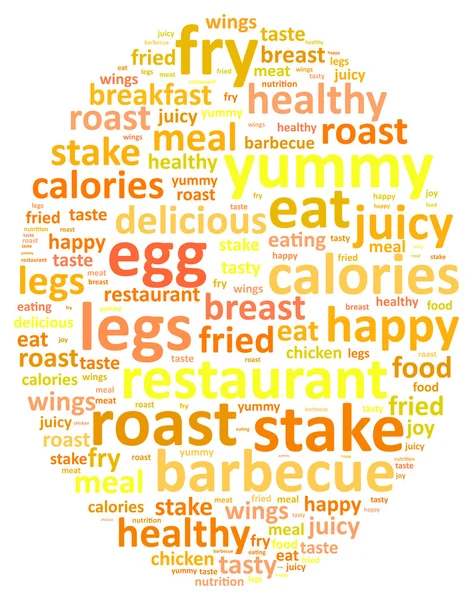 Egg Word Cloud Concept — Stock Vector