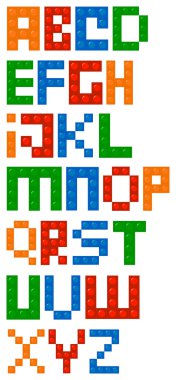 yapı taşları alfabetik yazı tipi