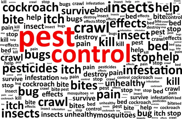 Pest Control Word Cloud — Stock Vector